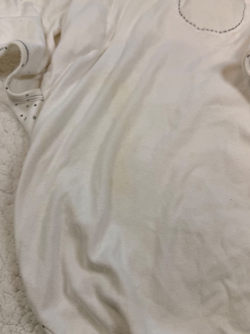 Nested Bean Zen Swaddle Classic – Gently Weighted White Stardust 0-6M - Picture 4 of 7
